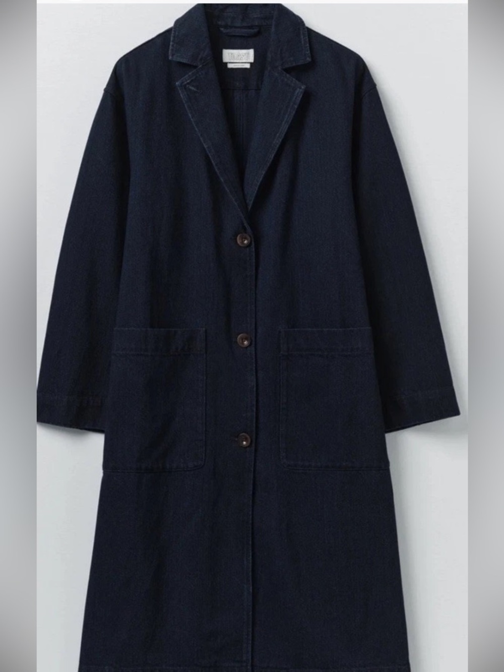 TOAST Japanese Denim Duster coat; sz
Medium; current collection; NWOT